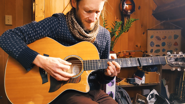 Guitar intro to "Scarborough Fair" cover video