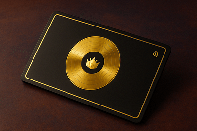 Template Gold + VIP Membership Card