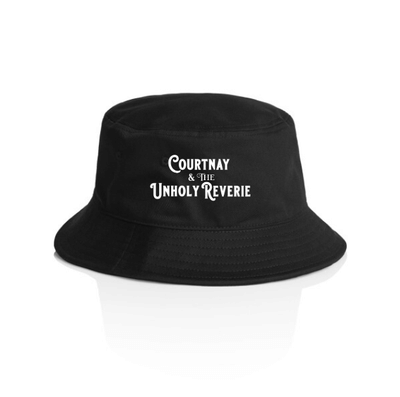 Type logo bucket hat