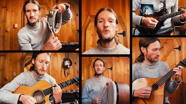 Opening scene from my "Little Blue" Jacob Collier cover video