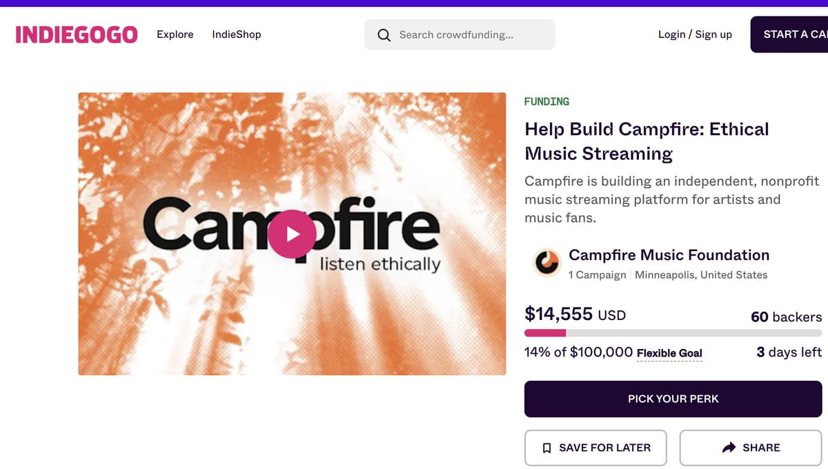 PLEASE SUPPORT 🔥 Campfire Music!