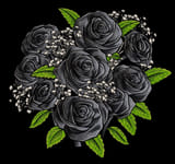 Nine Black Roses