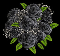 Nine Black Roses