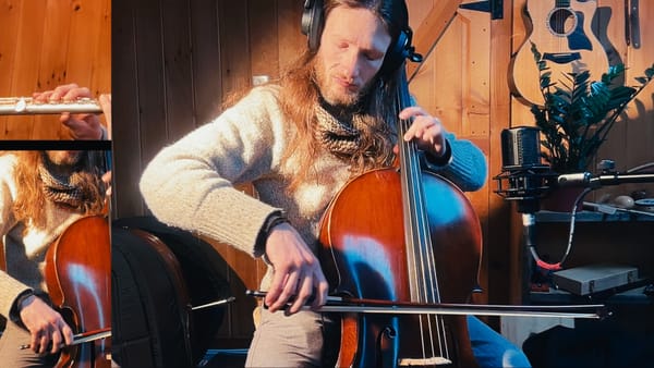 Screenshot from "Scarborough Fair" music video