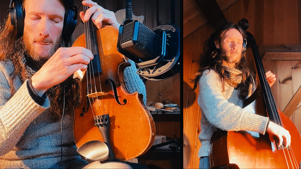 Screenshot from my "Hideaway" Jacob Collier cover video